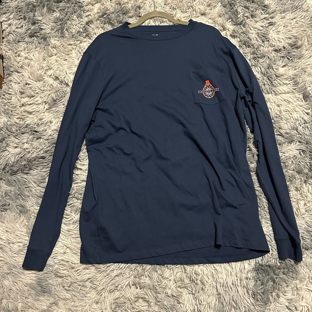 Vineyard Vines Classic Navy Long Sleeve Tee
